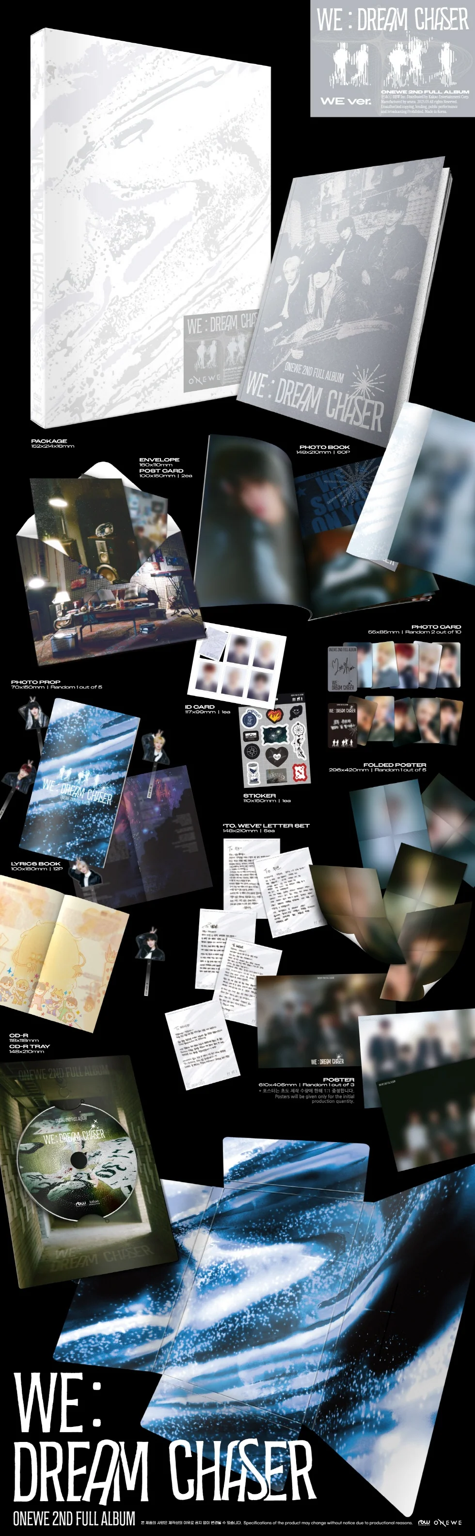 ONEWE - [WE : DREAM CHASER] 2nd Full Album WE Version - Image 2
