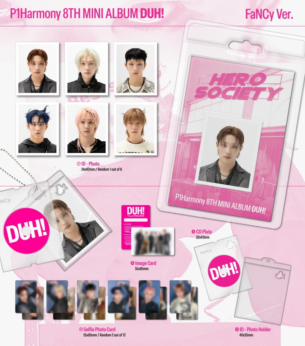 P1HARMONY - [DUH!] 8th Mini Album FaNCy JONGSEOB Version - Image 2