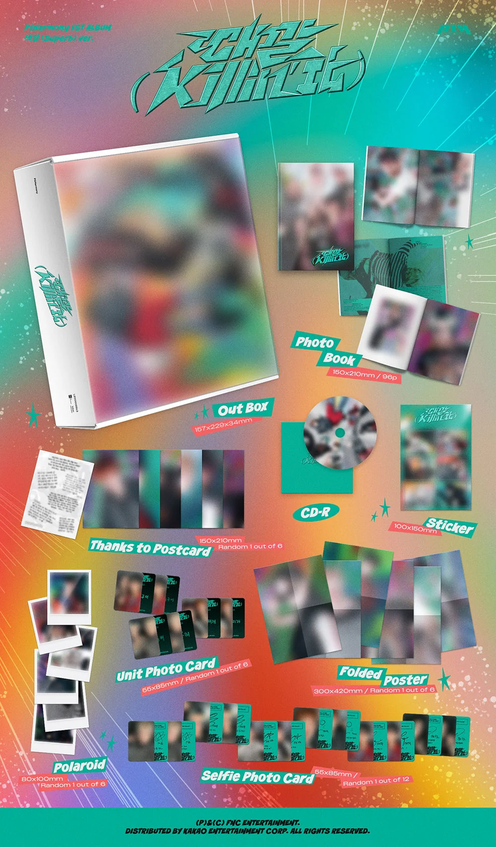 P1HARMONY - [KILLIN' IT / 때깔] 1st Regular Album 2 Version SET - Image 3