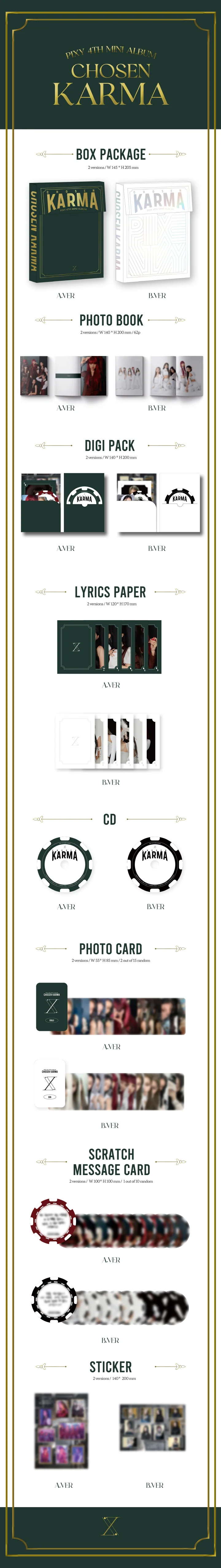 PIXY - [CHOSEN KARMA] 4th Mini Album A Version - Image 2