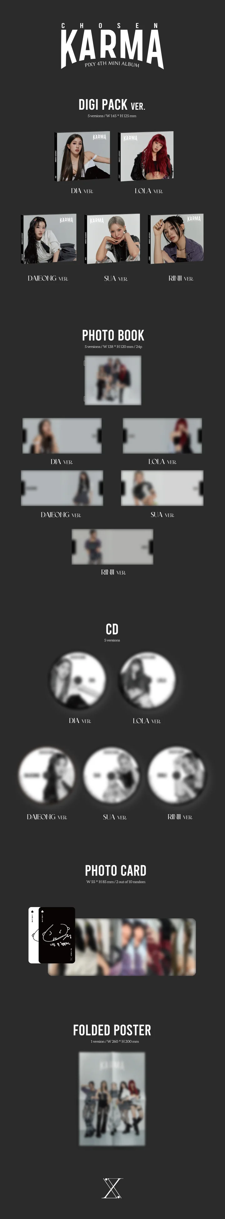 PIXY - [CHOSEN KARMA] 4th Mini Album DIGIPACK SUA Version - Image 2