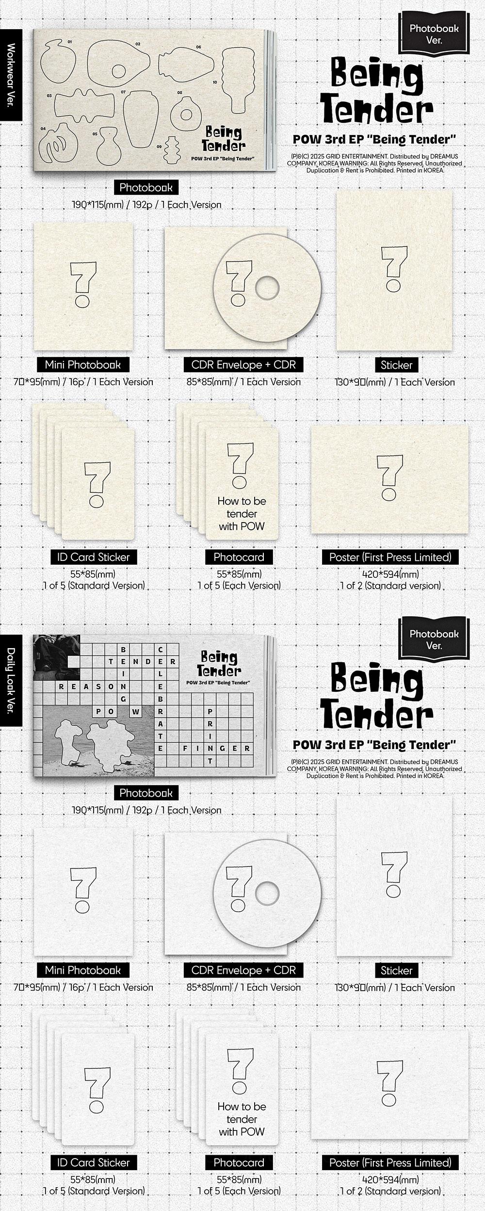 POW - [BEING TENDER] 3rd Album PHOTOBOOK DAILY LOOK Version - Image 2