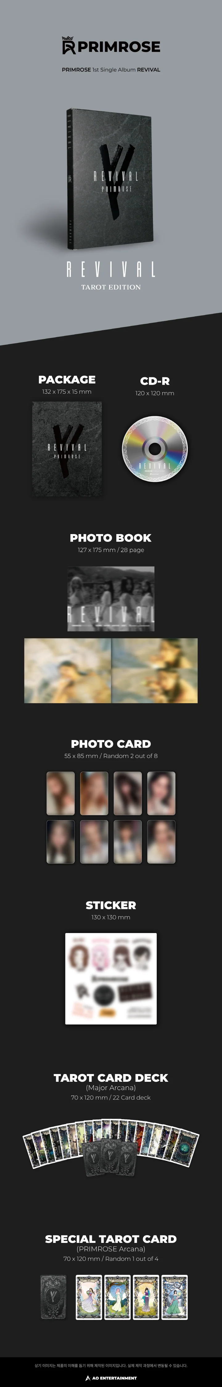 PRIMROSE - [REVIVAL] 1st Single Album TAROT Edition - Image 2