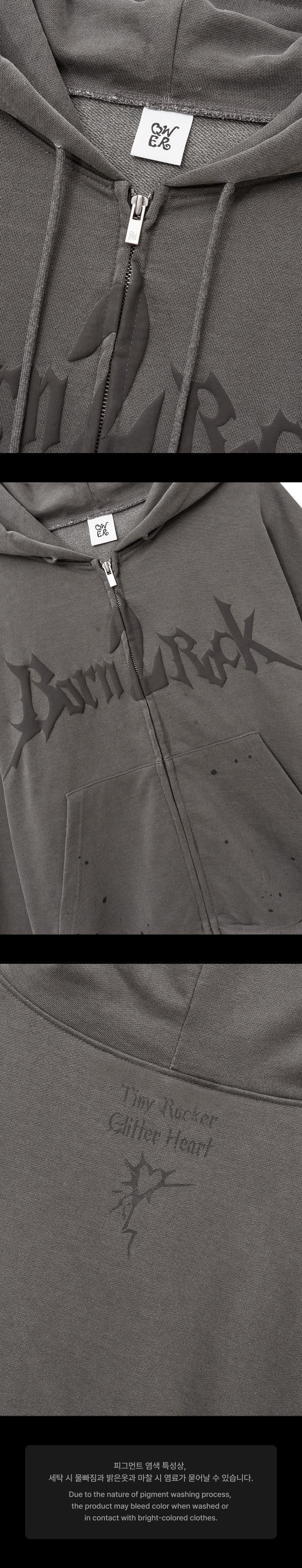 QWER - [BORN 2 ROCK] 2nd Anniversary MD Sweat Hoodie Zip-up - Image 3