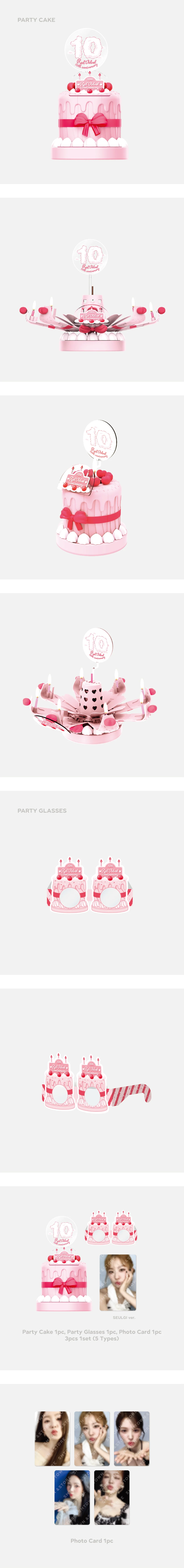 RED VELVET - [10TH ANNIVERSARY MD] PARTY CAKE SET - Image 2