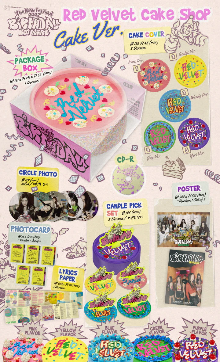 Red Velvet - [The ReVe Festival 2022 : Birthday] CAKE Version JOY Version - Image 2