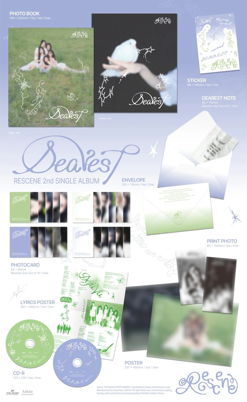 RESCENE - [DEAREST] 2nd Single Album RANDOM Version - Image 2