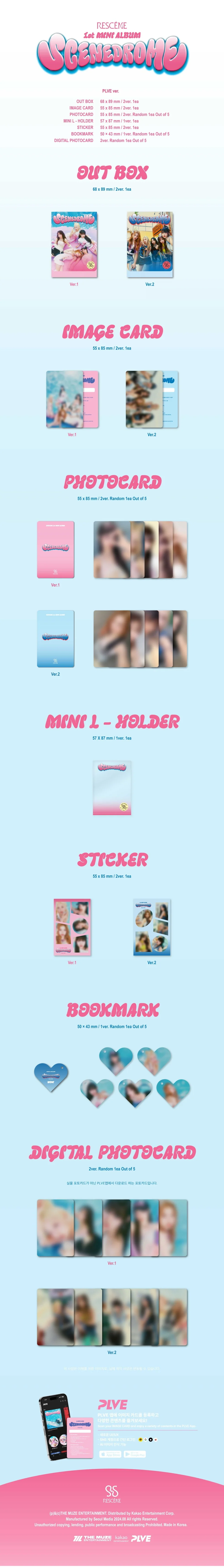 RESCENE - [SCENEDROME] 1st Mini Album PLVE VER.1 - Image 2