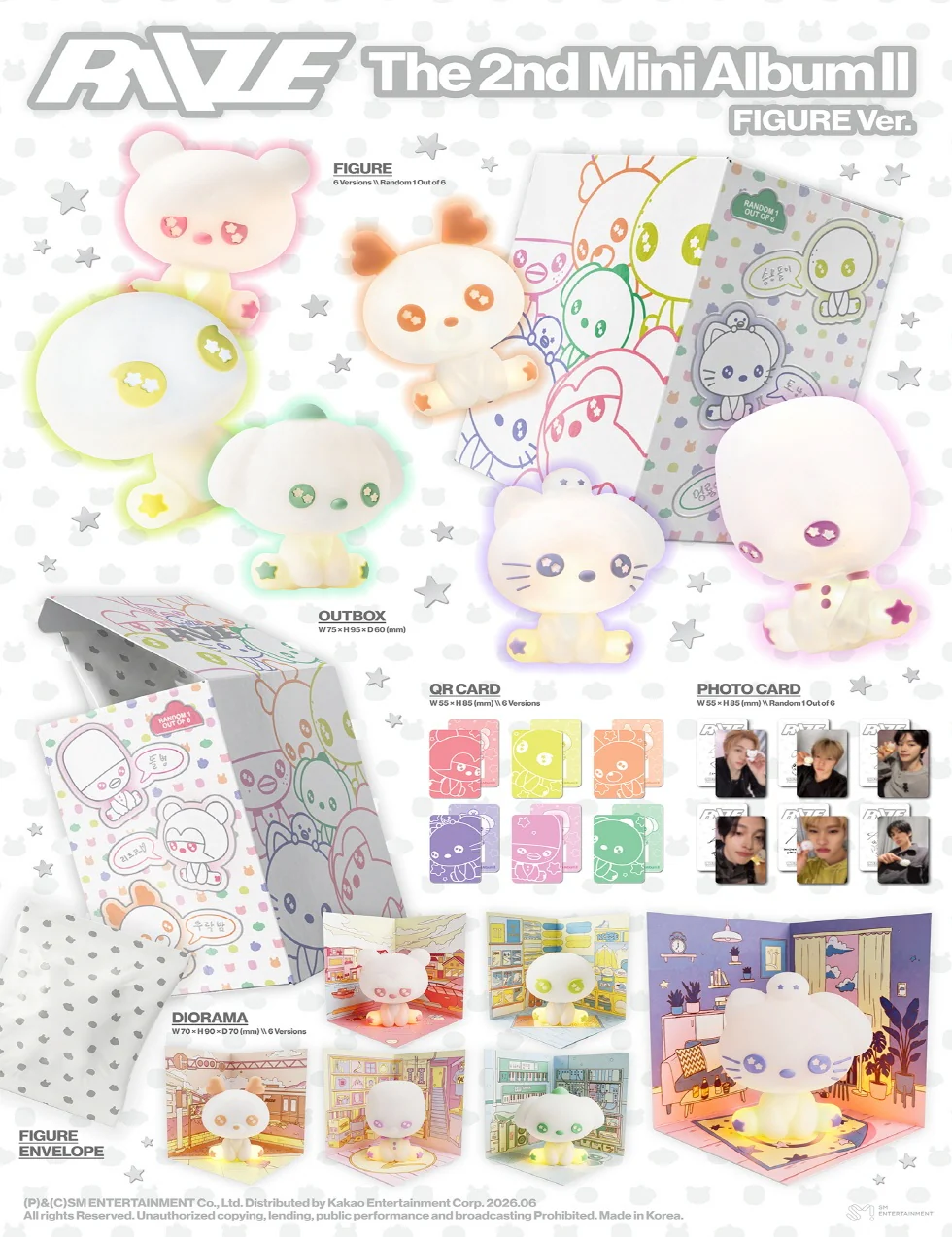 RIIZE - [II] 2nd Mini Album FIGURE 6 Version SET - Image 2
