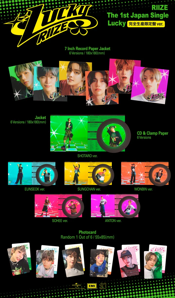 RIIZE - [LUCKY] 1st Japan Single LIMITED Edition SOHEE Version - Image 2
