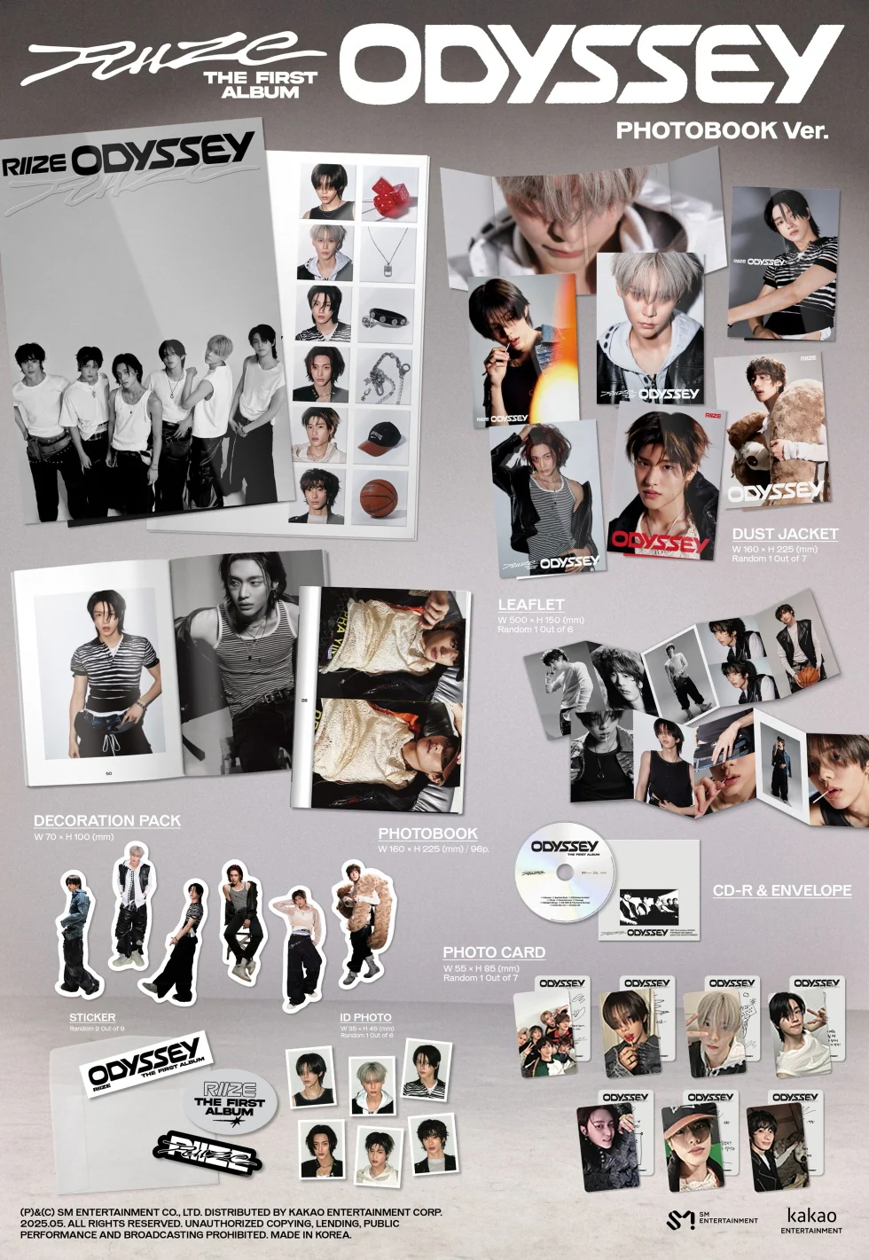 RIIZE - [ODYSSEY] 1st Album PHOTOBOOK EUNSEOK Version - Image 2