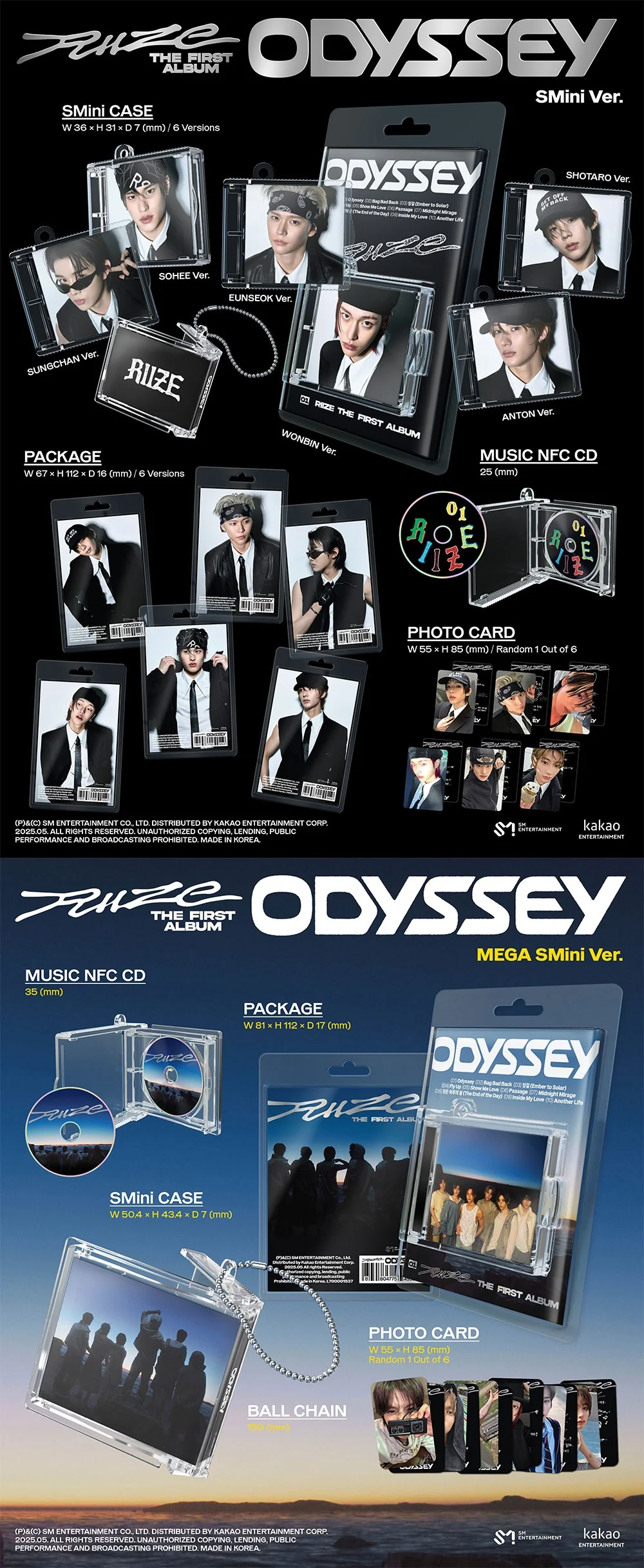 RIIZE - [ODYSSEY] 1st Album SMini EUNSEOK Version - Image 2