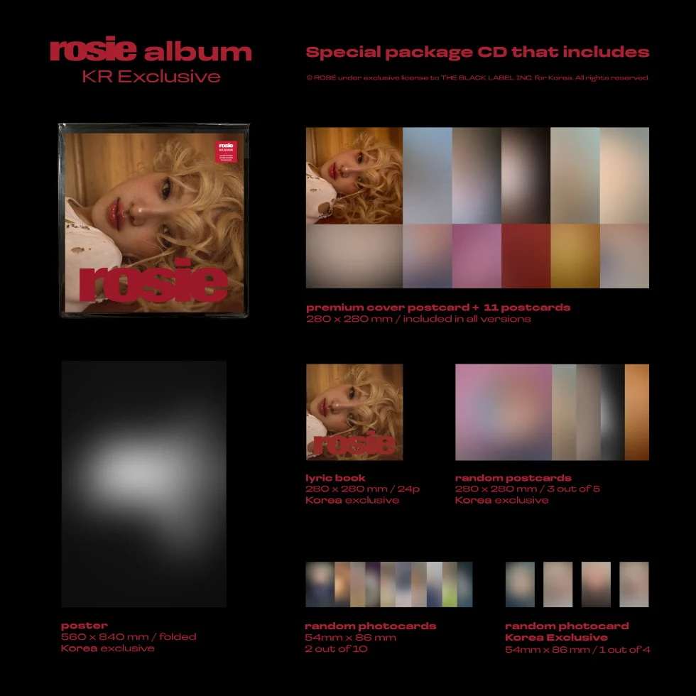 ROSE - [ROSIE] 1st STUDIO Album KR EXCLUSIVE Version - Image 2