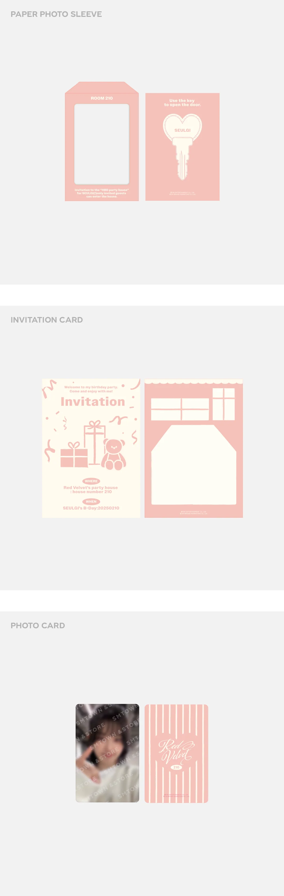 SEULGI - [ARTIST BIRTHDAY] OFFICIAL MD PARTY CARD - Image 2
