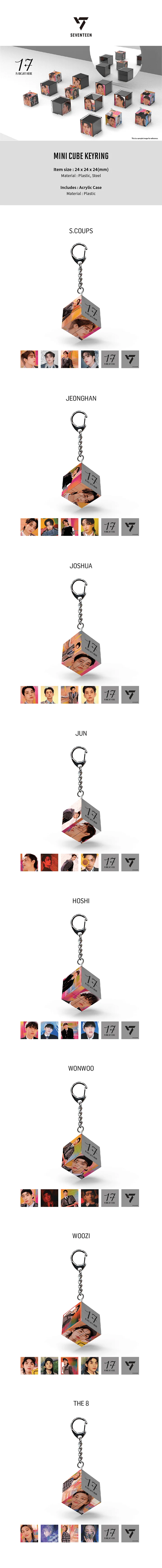 SEVENTEEN - [17 IS RIGHT HERE] OFFICIAL MD MINI CUBE KEYRING - Image 2