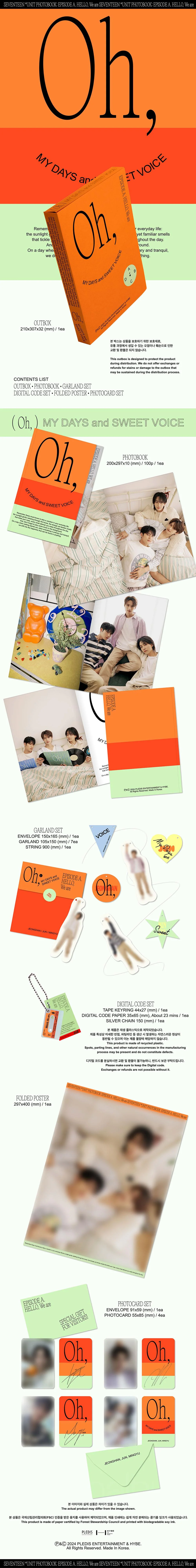 SEVENTEEN - [EPISODE: OH, MY DAYS AND SWEET VOICE] UNIT PHOTOBOOK 2 Version SET - Image 2