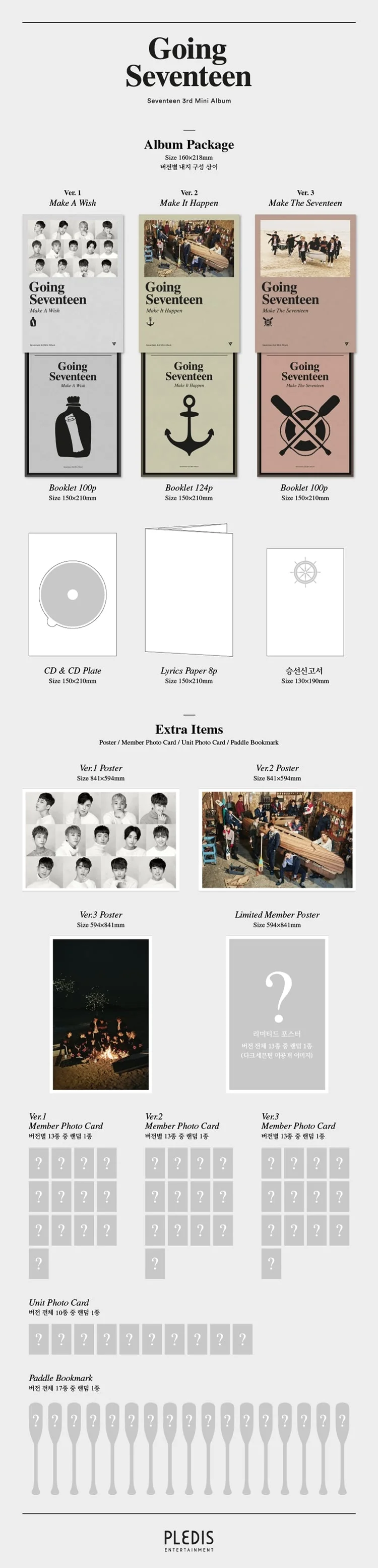 SEVENTEEN - [GOING SEVENTEEN] 3rd Mini Album RANDOM Version - Image 3