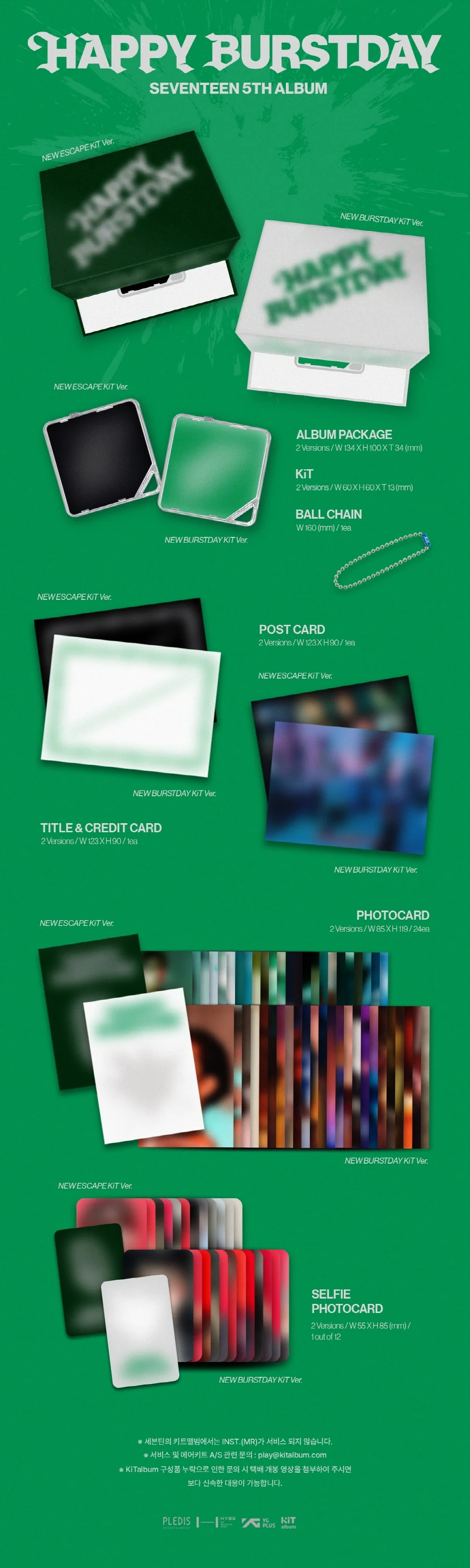 SEVENTEEN - [HAPPY BURSTDAY] 5th Album NEW ESCAPE KIT Version - Image 2