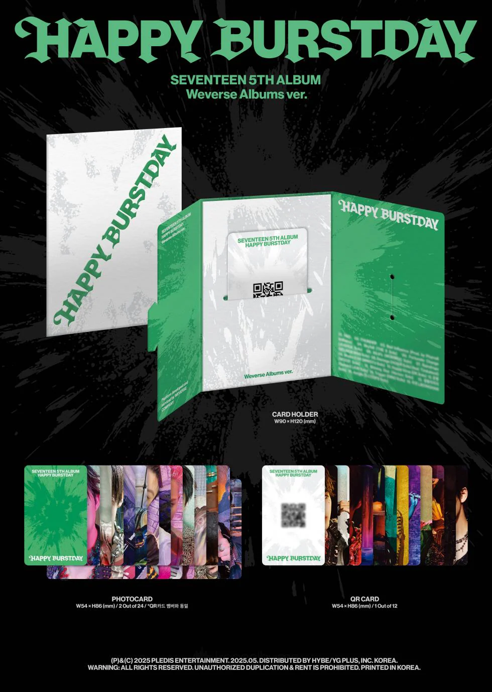 SEVENTEEN - [HAPPY BURSTDAY] 5th Album WEVERSE ALBUMS Version - Image 2