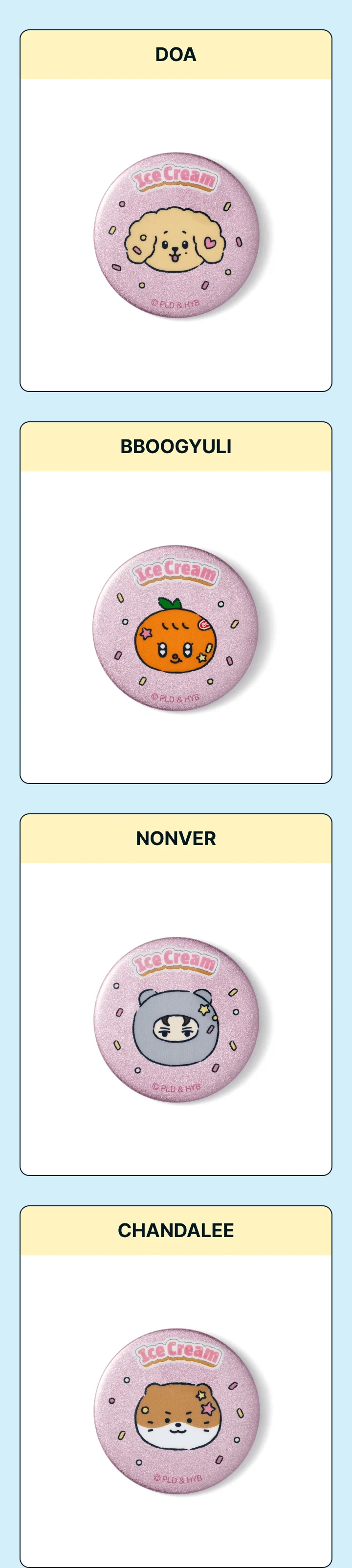 SEVENTEEN - [Ice Cream with MINITEEN] OFFICIAL MD Lucky Draw (Random Can Badge) - Image 5