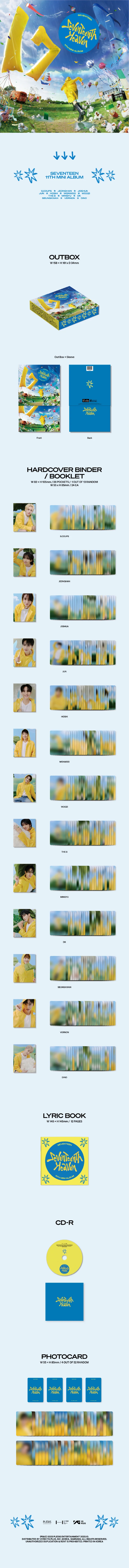 SEVENTEEN - [SEVENTEENTH HEAVEN] 11th Mini Album CARAT Version + WEVERSE Gifts - Image 2