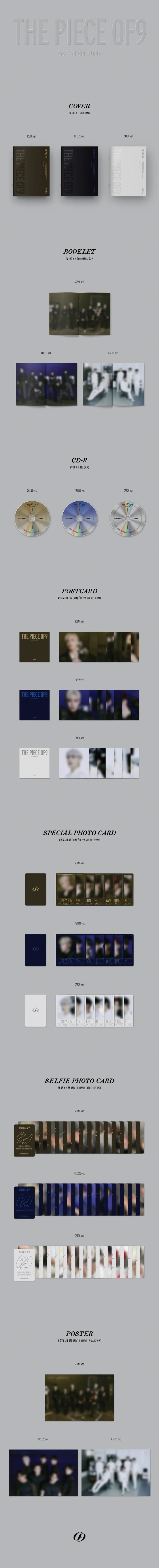 SF9 - [THE PIECE OF9] 12th Mini Album SCENE Version - Image 2