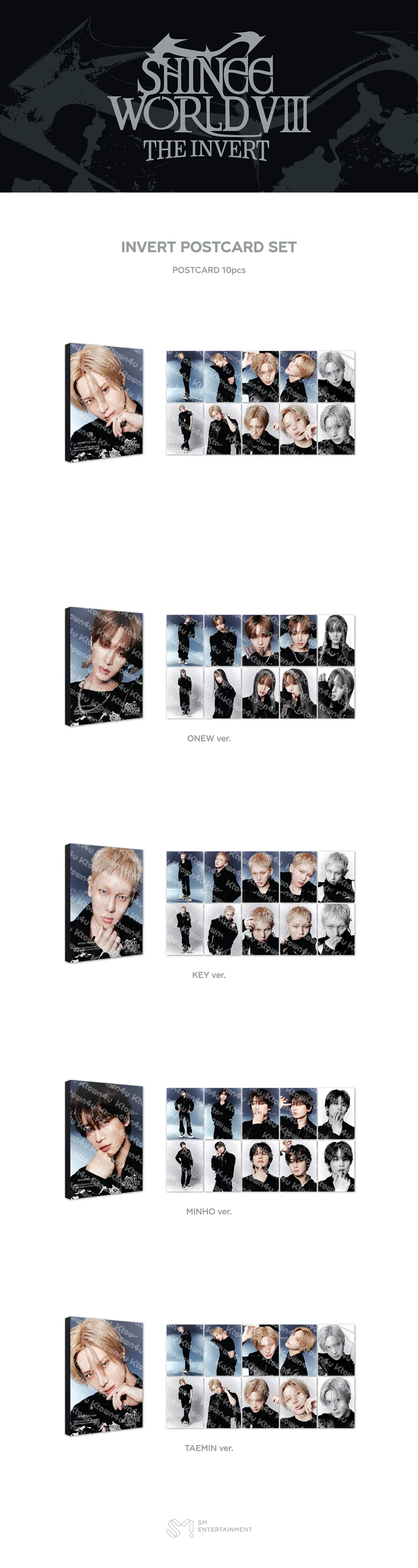 (PRE-ORDER) SHINee - [THE INVERT] 2026 SHINee WORLD VIII MD POSTCARD SET - Image 2