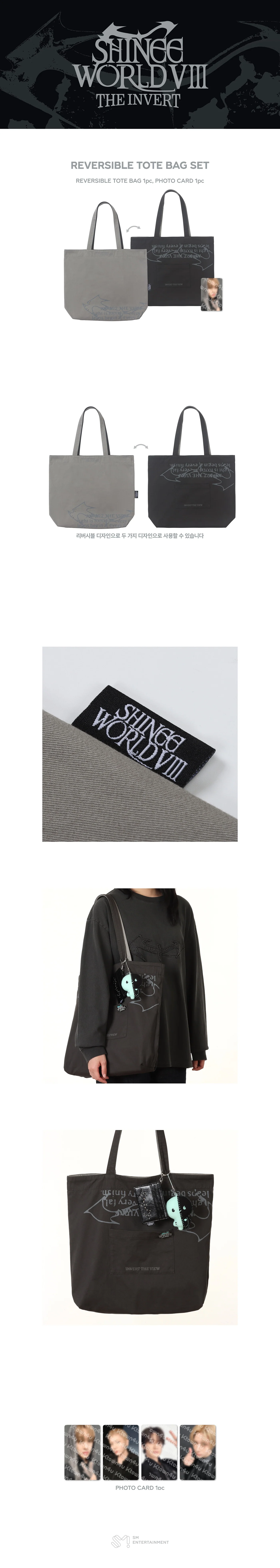 (PRE-ORDER) SHINee - [THE INVERT] 2026 SHINee WORLD VIII MD REVERSIBLE TOTE BAG SET - Image 2