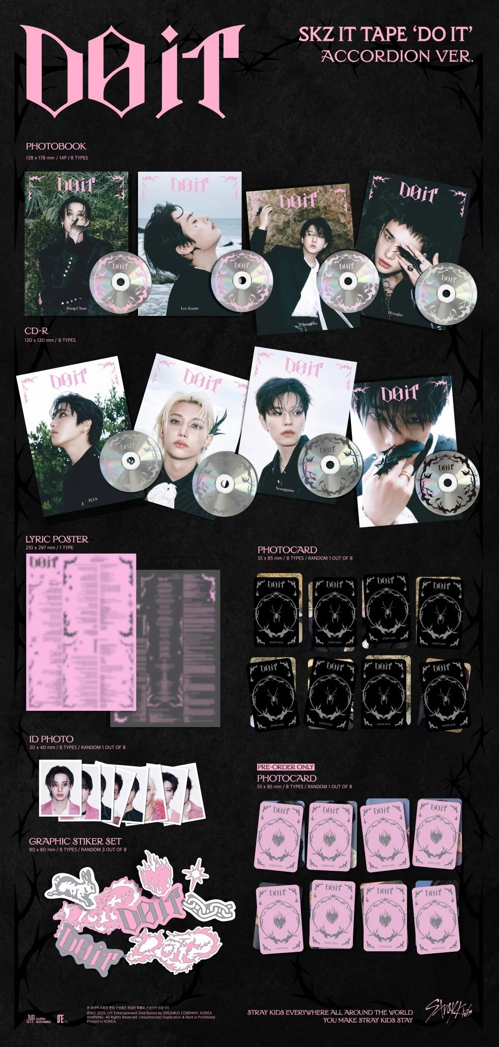 STRAY KIDS - [DO IT] SKZ IT TAPE ACCORDION HYUNJIN Version - Image 2