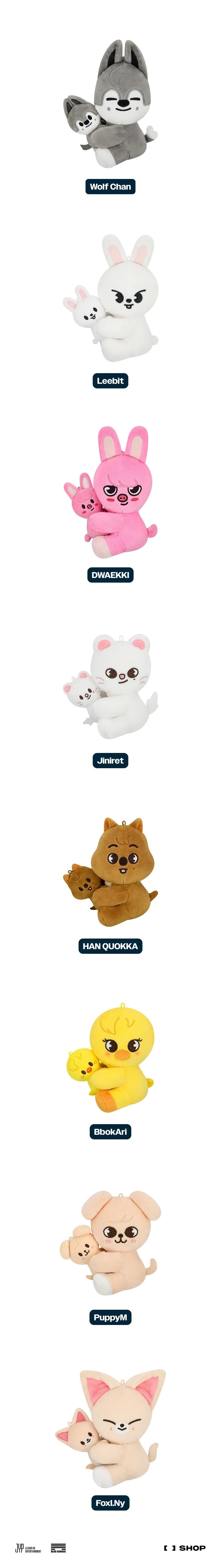 Stray Kids - [dominATE: celebrATE] MD SKZOO MAGNET PLUSH SET - Image 2