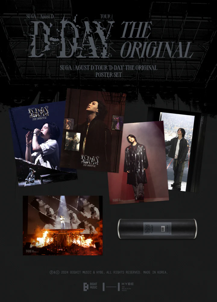 SUGA | AGUST D - [TOUR 'D-DAY' The Original] POSTER SET - Image 2