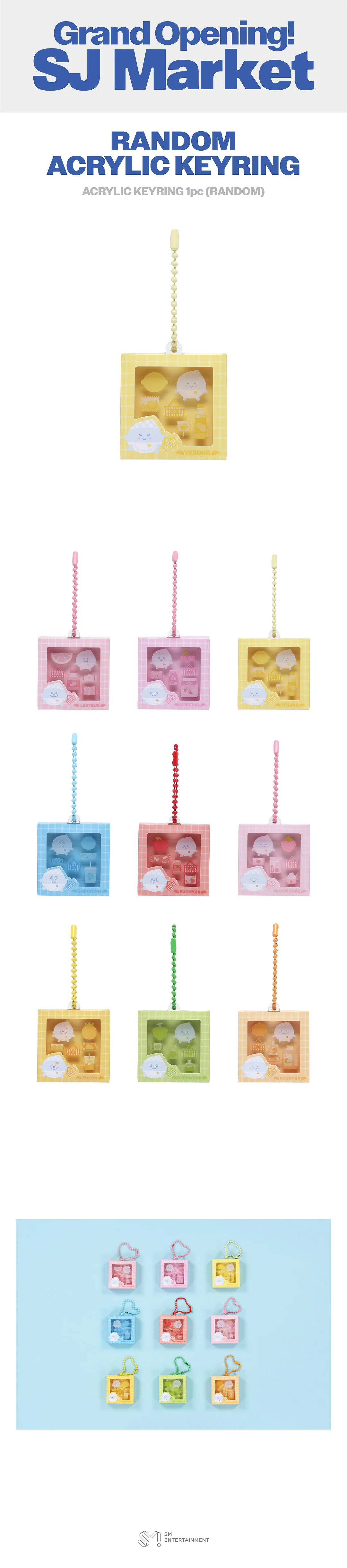 SUPER JUNIOR - [Grand Opening! SJ Market] POP-UP MD RANDOM ACRYLIC KEY RING - Image 2