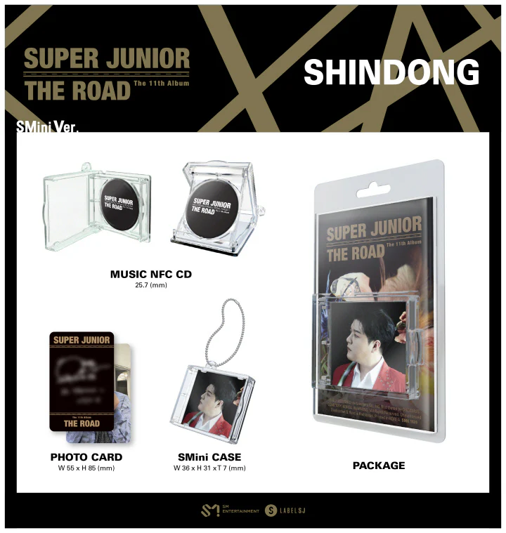 Super Junior - [THE ROAD] 11th Album SMini (Smart) Album SHINDONG Version - Image 2