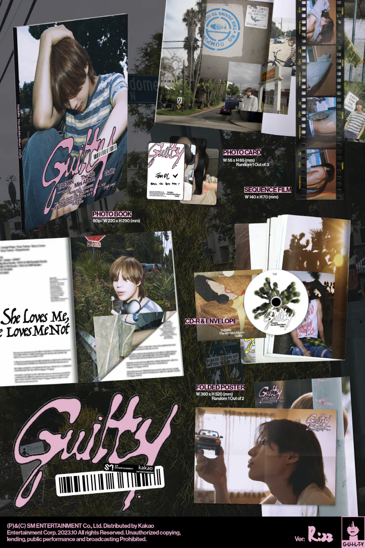 TAEMIN - [Guilty] 4th Mini Album PHOTOBOOK RANDOM Version - Image 3