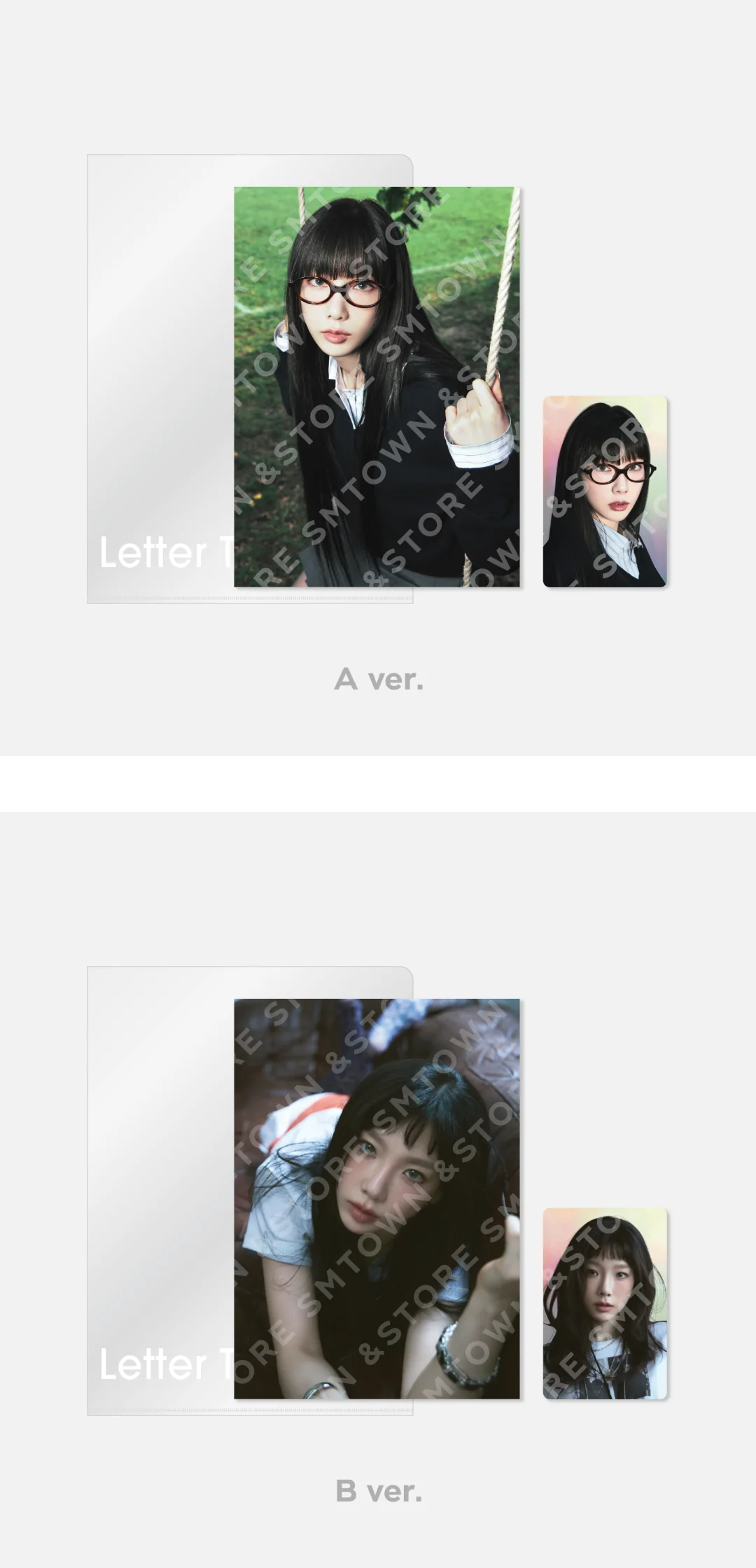 TAEYEON - [Letter To Myself] OFFICIAL MD POSTCARD + HOLOGRAM PHOTO CARD SET - Image 2