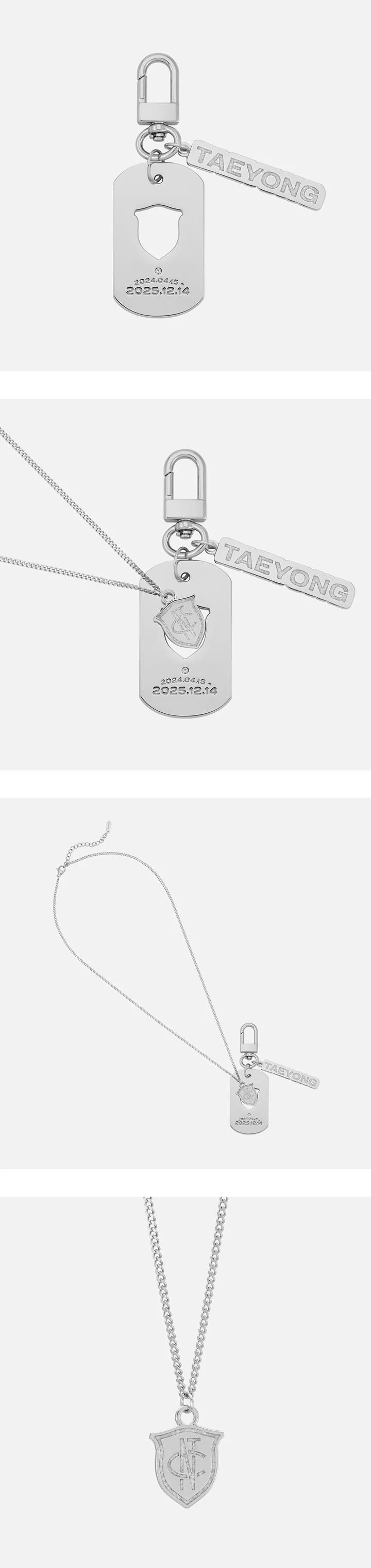 TAEYONG - [WELCOME BACK SET] NECKLACE & TAG KEYRING - Image 2