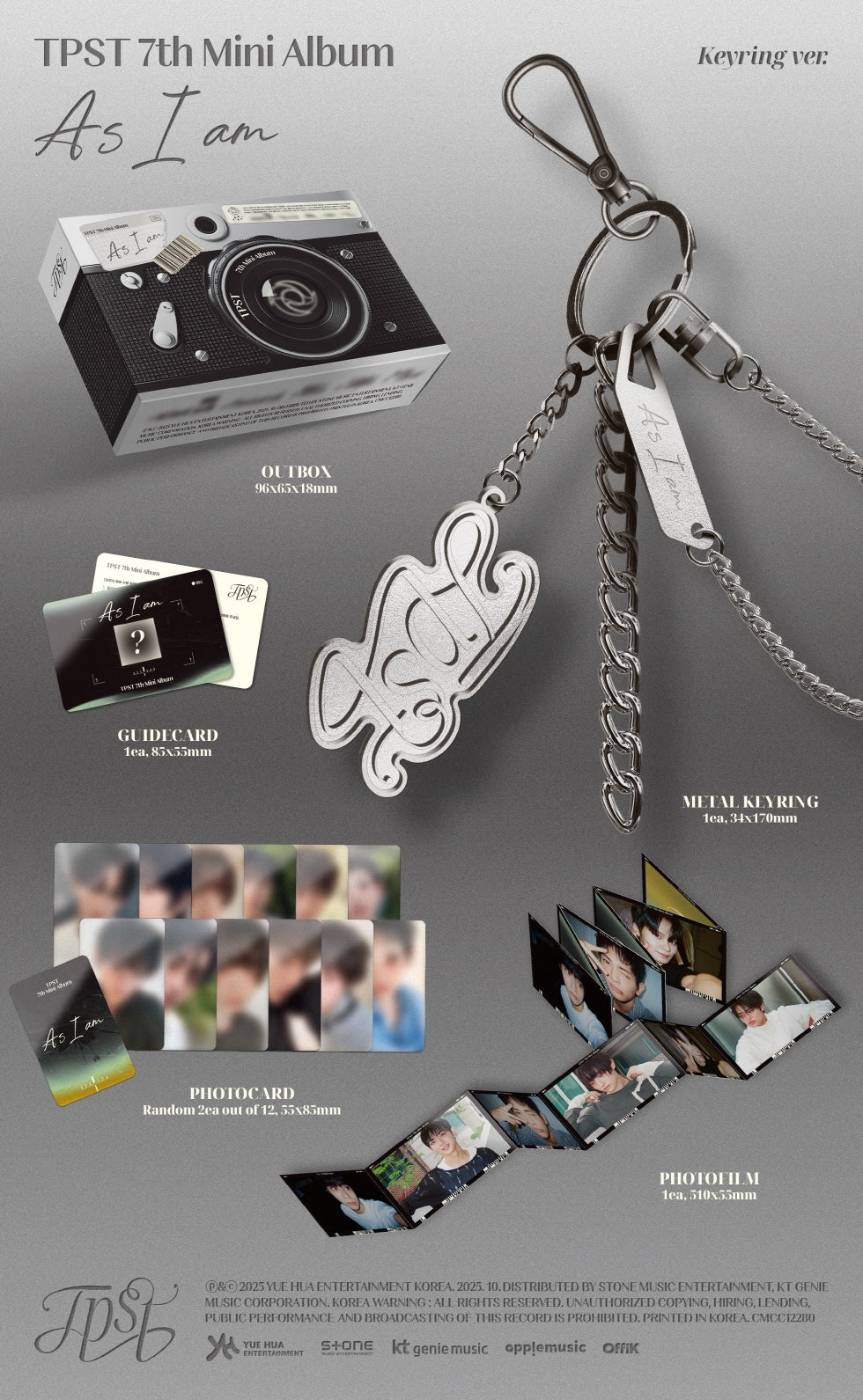 TEMPEST - [AS I AM] 7th Mini Album KEYRING Version - Image 2