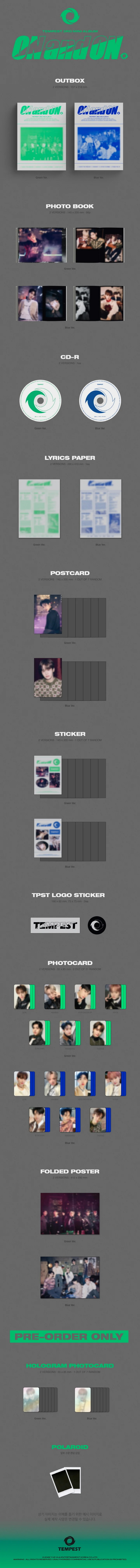 TEMPEST - [ON and ON] 3rd Mini Album 2 Version SET - Image 2