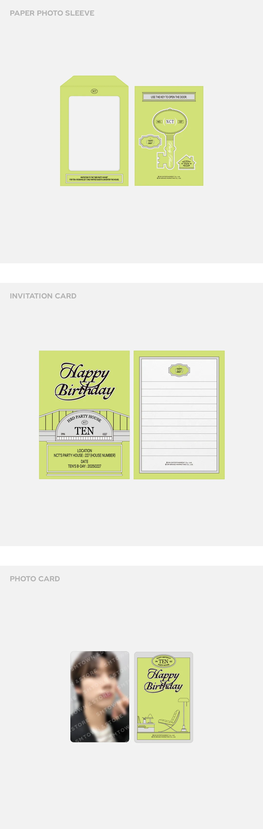 TEN - [ARTIST BIRTHDAY] OFFICIAL MD PARTY CARD - Image 2