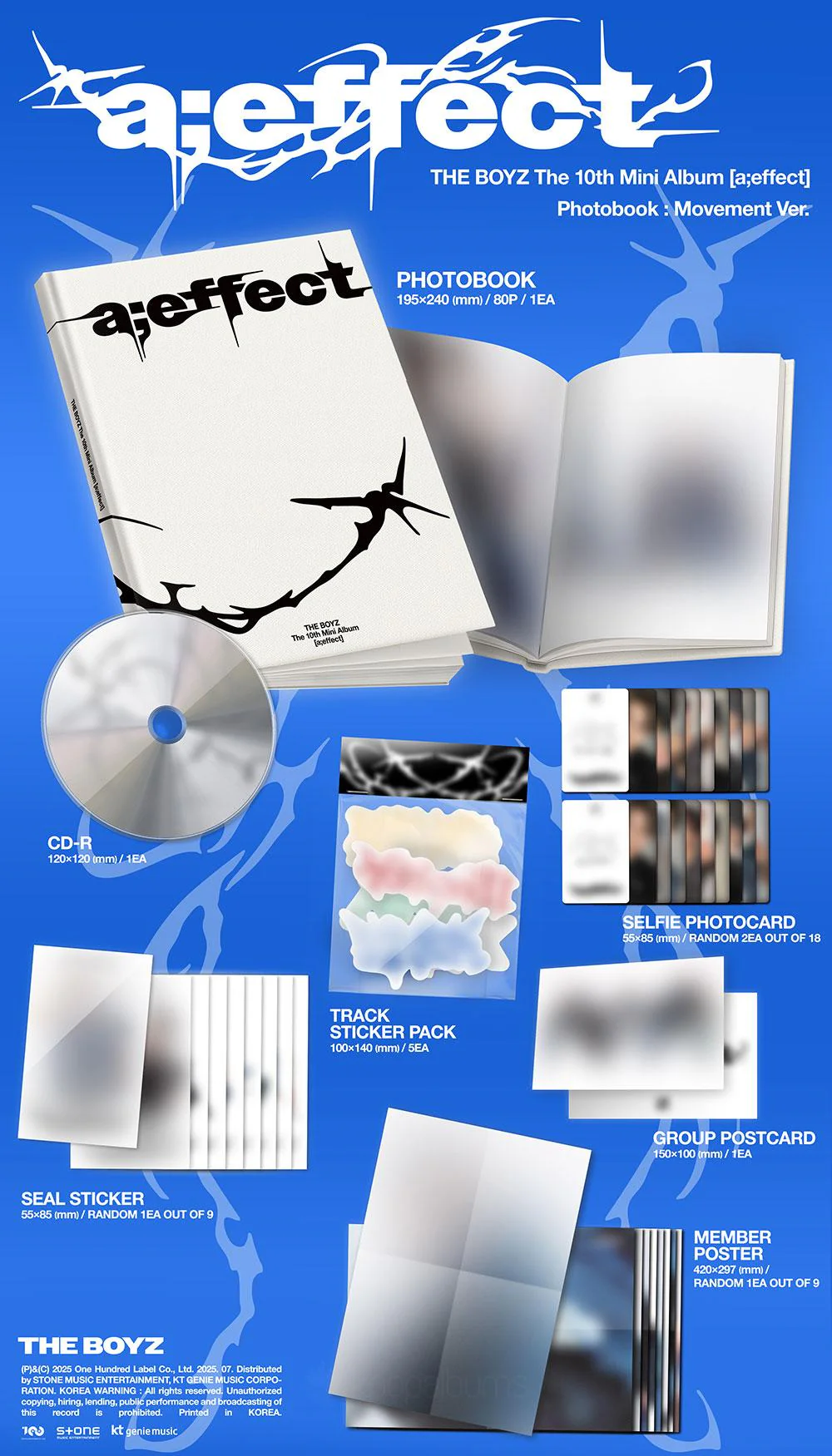 THE BOYZ - [A;EFFECT] 10th Mini Album RANDOM Version - Image 3