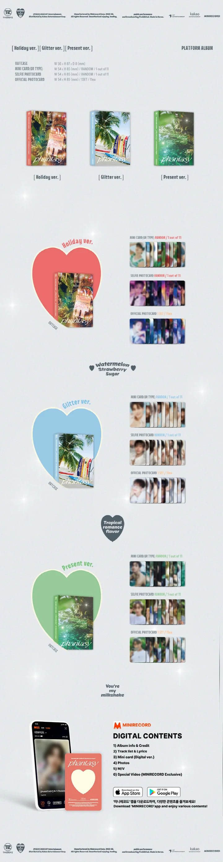 THE BOYZ - [PHANTASY : PART.1 CHRISTMAS IN AUGUST] 2nd Album PLATFORM HOLIDAY Version - Image 2