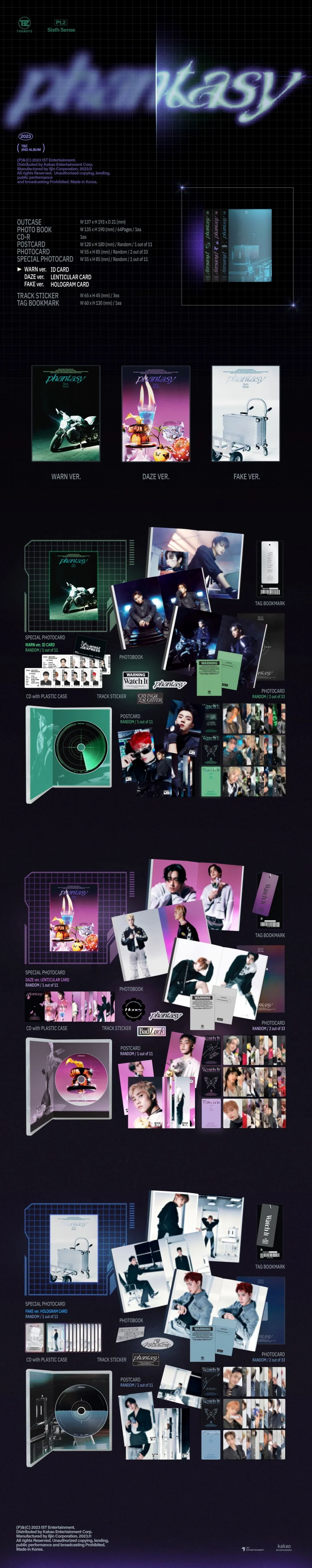 THE BOYZ - [PHANTASY : PT.2 SIXTH SENSE] 2nd Album DAZE Version - Image 2