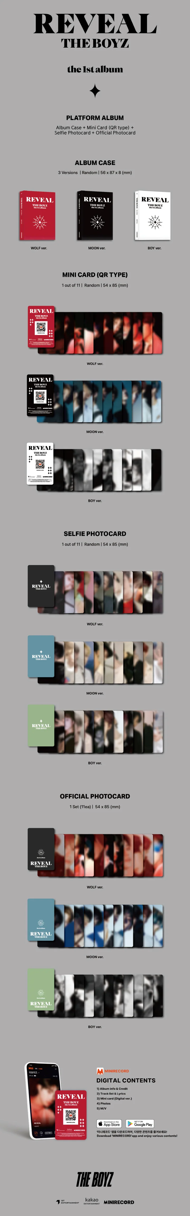 THE BOYZ - [REVEAL] 1st Album PLATFORM 3 Version SET - Image 2