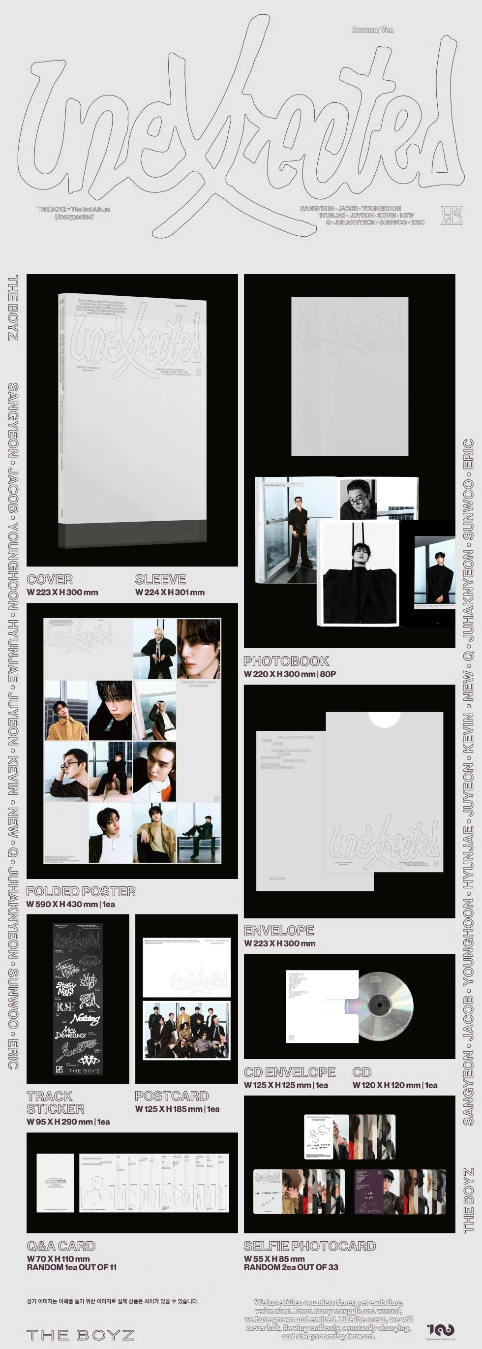 THE BOYZ - [UNEXPECTED] 3rd Album BECOME Version - Image 2