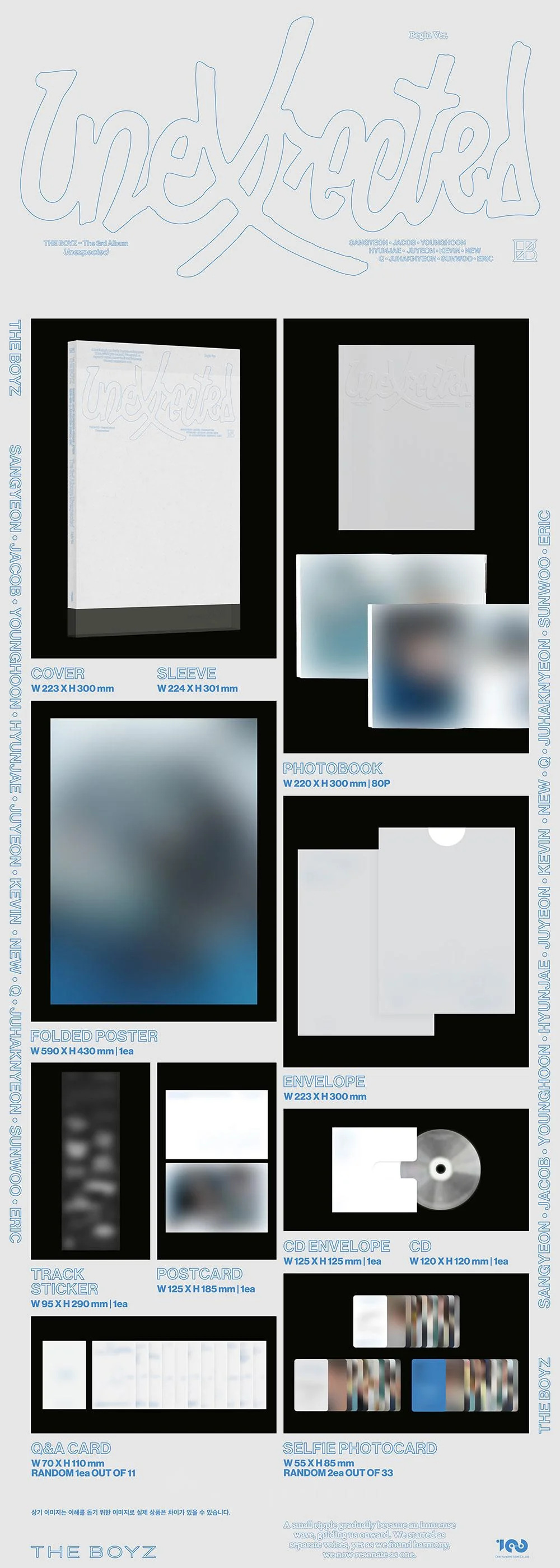 THE BOYZ - [UNEXPECTED] 3rd Album RANDOM Version - Image 2