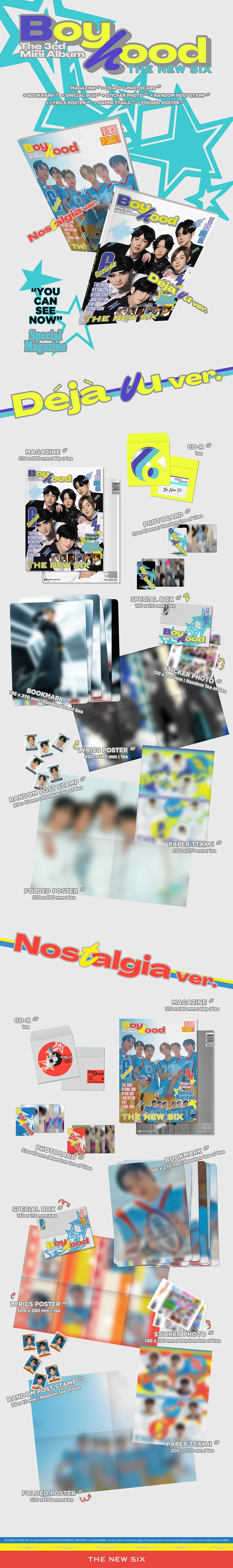 THE NEW SIX (TNX) - [BOYHOOD] 3rd Mini Album RANDOM Version - Image 2