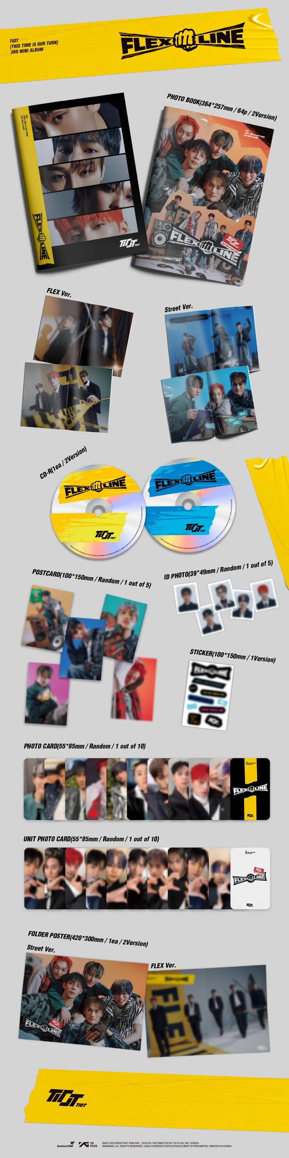TIOT - [FLEX LINE] 3rd Mini Album PHOTOBOOK 2 Version SET - Image 2