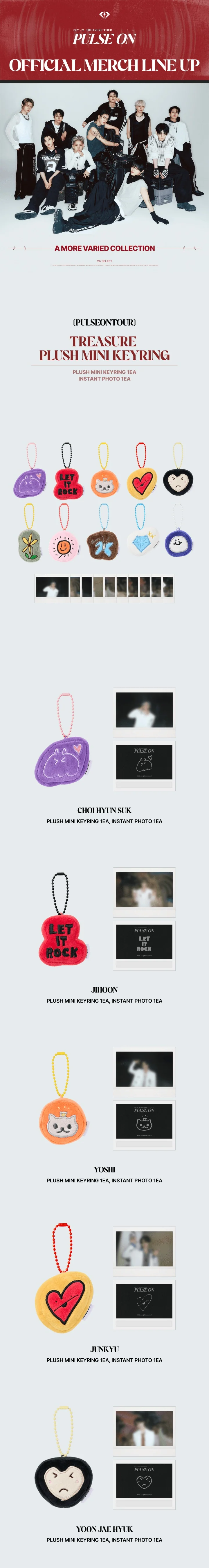 TREASURE - [PULSE ON] 2025-26 TOUR OFFICIAL MD PLUSH MINI KEYRING - Image 2