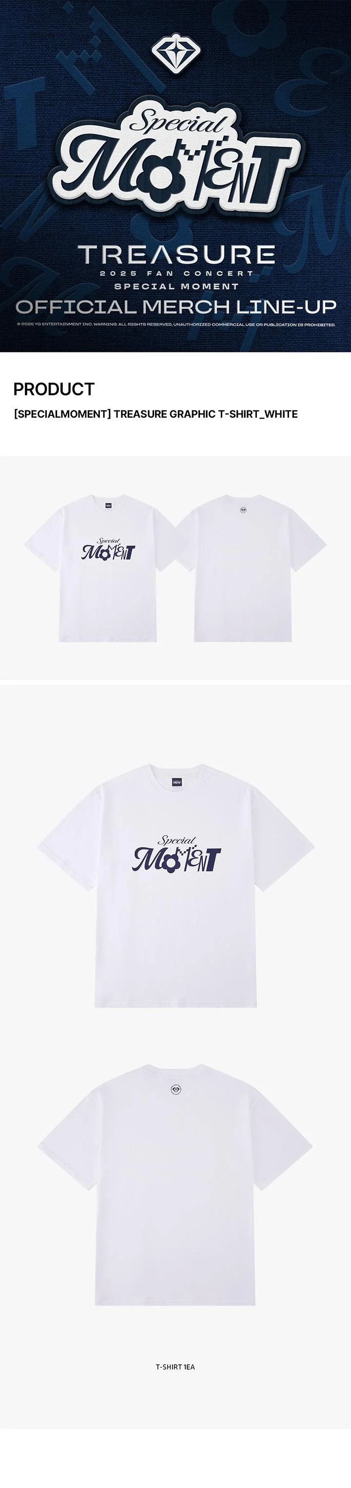 TREASURE - [SPECIALMOMENT] FAN CONCERT IN SEOUL OFFICIAL MD GRAPHIC T-SHIRT WHITE VER. - Image 2
