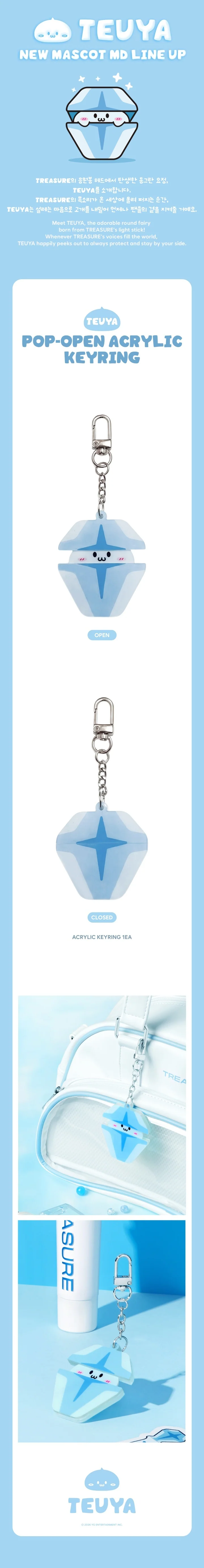TREASURE - [TEUYA] OFFICIAL MD POP-OPEN ACRYLIC KEYRING - Image 2